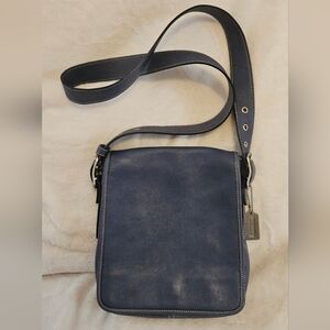 Coach Blue Legacy Vintage Studio Flap Crossbody Saddle Bag. #9335